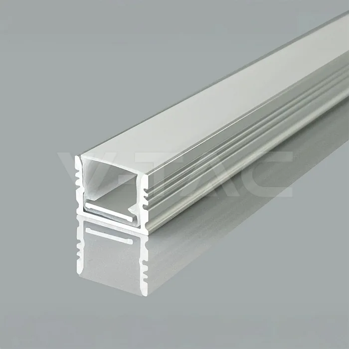 V-Tac LED Strip Mounting Kit With Diffuser Floor Profile Surface 2000*17*14mm