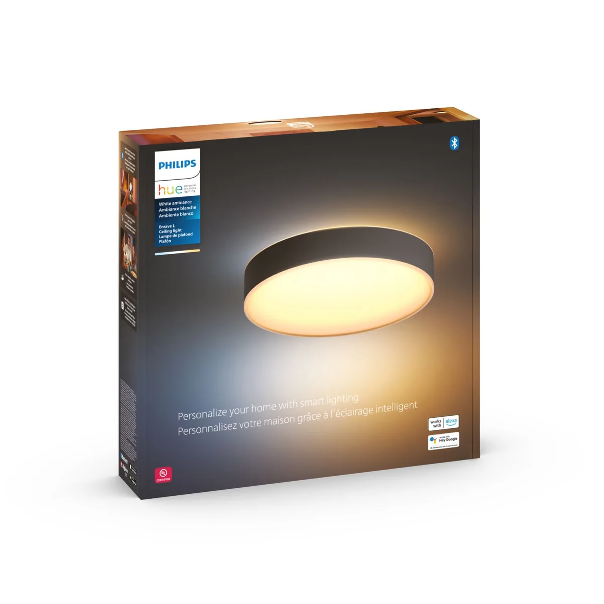 Signify Hue Infuse Large Ceiling Light Black