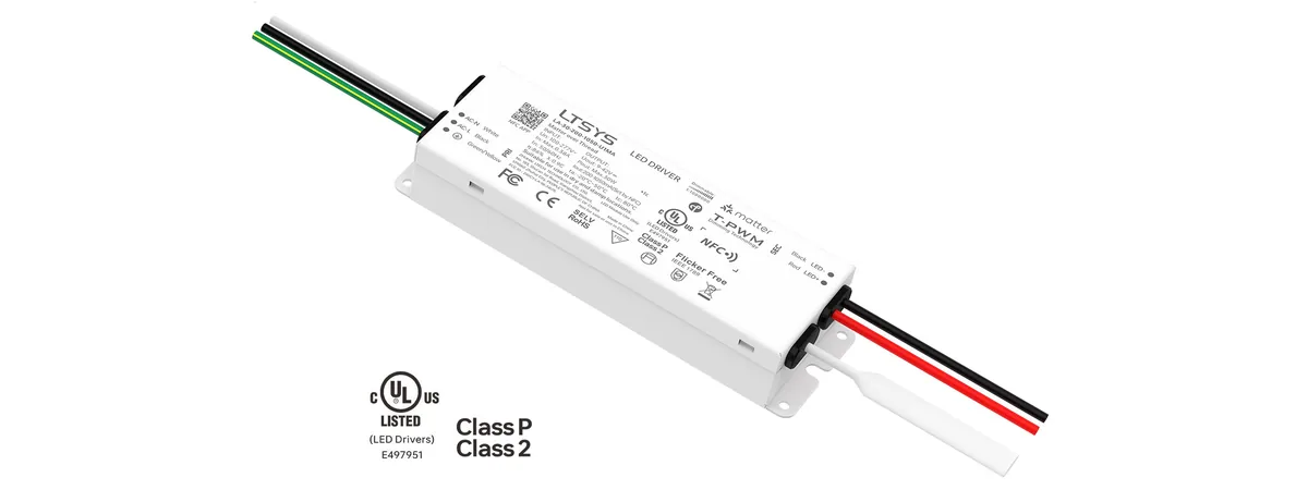 LTECH 30W 200-1050mA UL Certification NFC CC Matter LED Driver LA-30-200-1050-U1MA