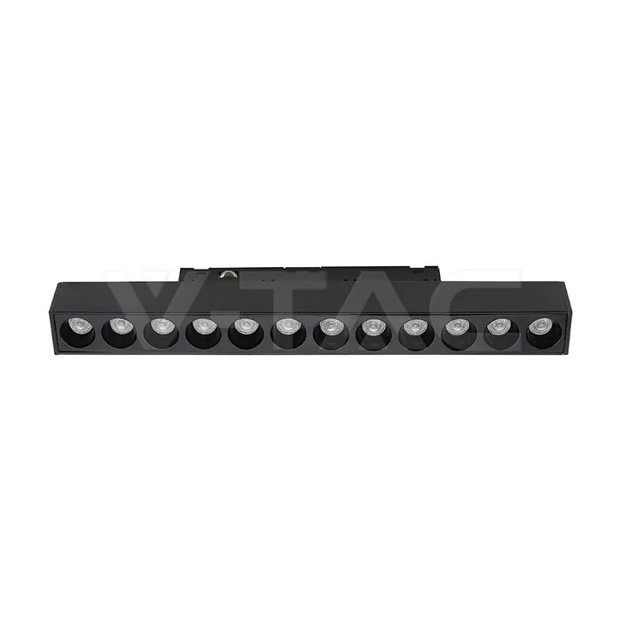 V-Tac 10W 48V Magnetic Linear Spot Light Aluminum 6400K Black Body