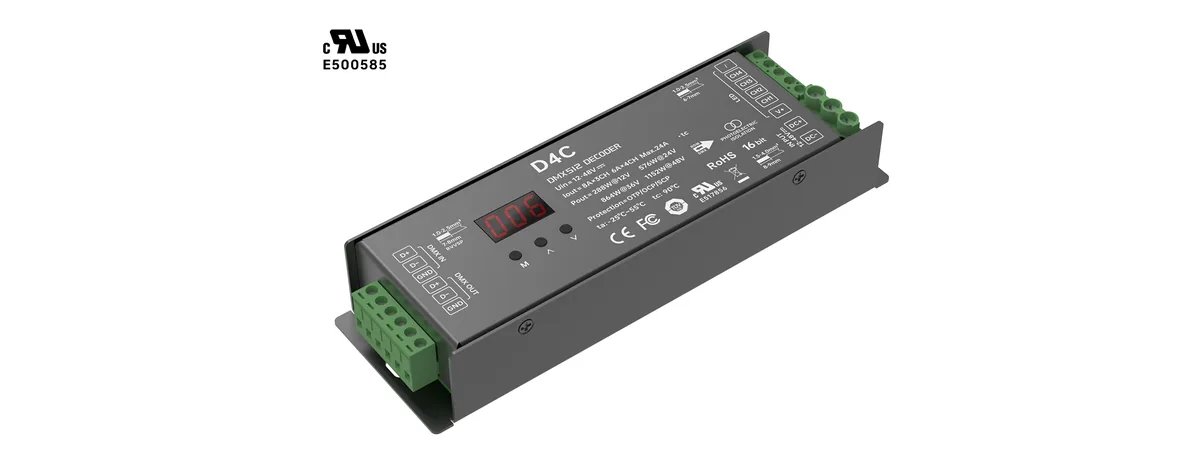 LTECH 4CH CV DMX/RDM Decoder Max D4C
