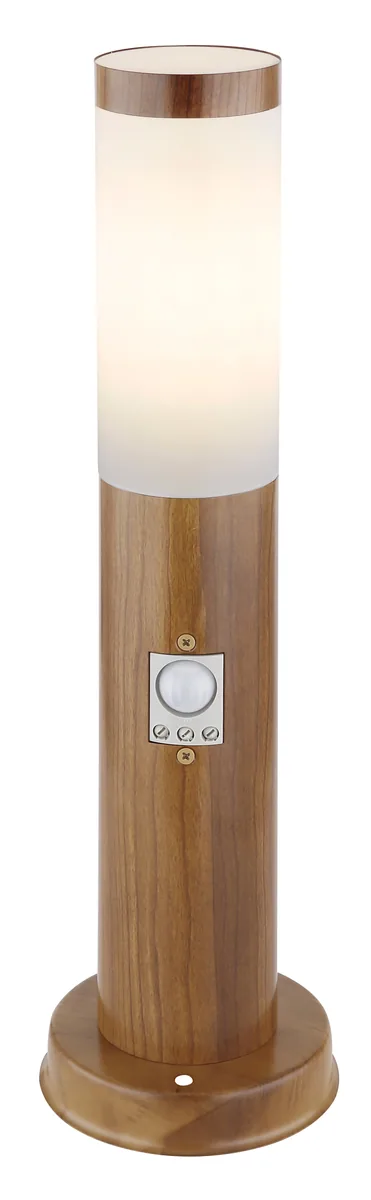 Globo BOSTON Outdoor Light - stainless steel wood look - plastic opal