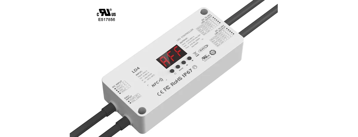 LTECH 4CH NFC Waterproof DALI LED Constant Voltage Decoder LD4