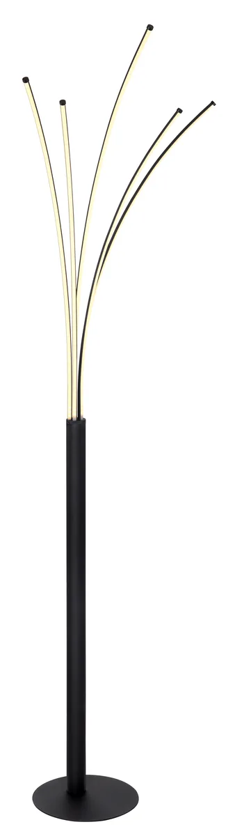 Globo BIZZY Floor lamp - metal black matt - plastic opal