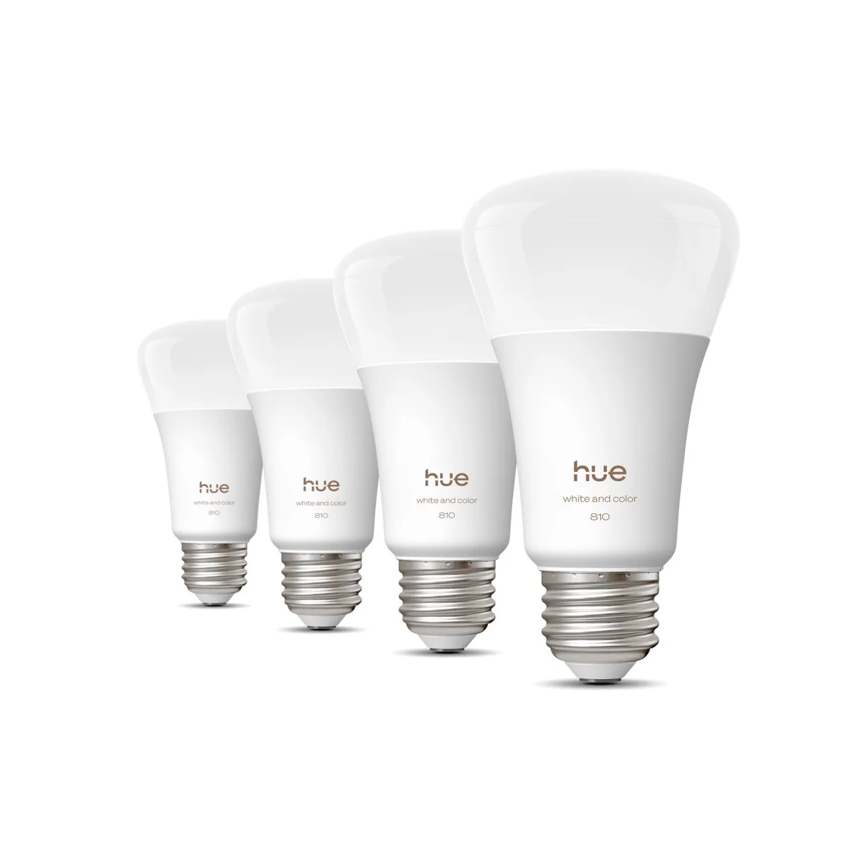 Signify Hue White and color ambiance 60W A19 4PACK- E26 smart bulbs
