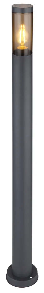 Globo BOSTON Outdoor Light - stainless steel anthracite - plastic smoke colored