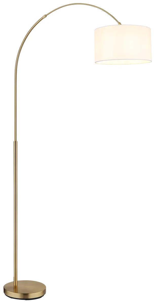 Globo TRUETT — brass, white linen