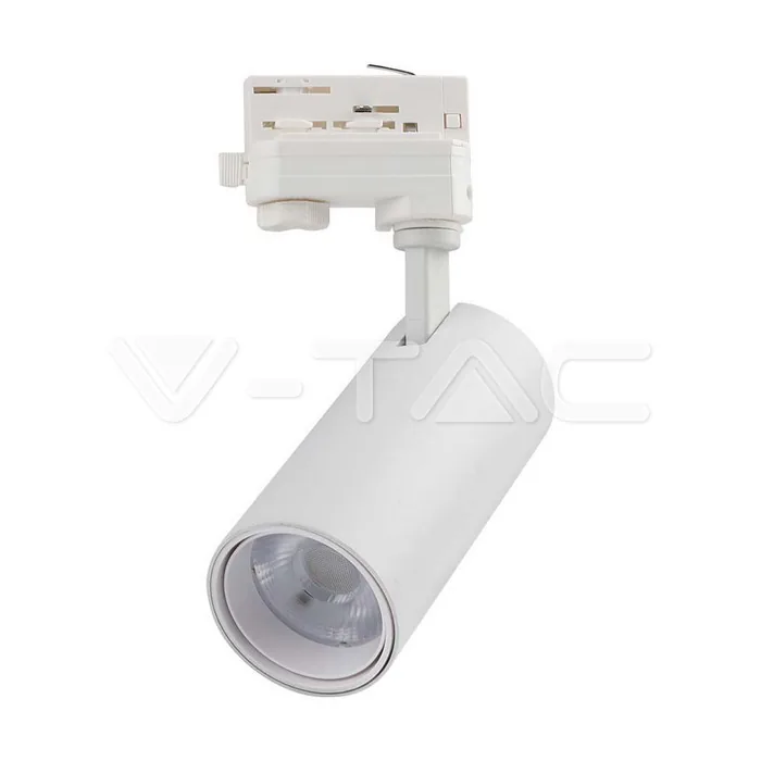 V-Tac 30W LED COB Tracklight 3 in 1 White Body