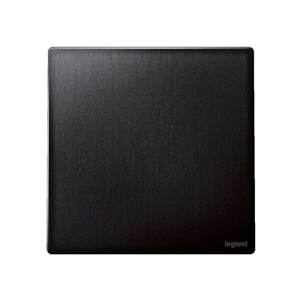 Legrand Mallia Senses 1 Gang 1 Way Switch 16Ax Brushed Black