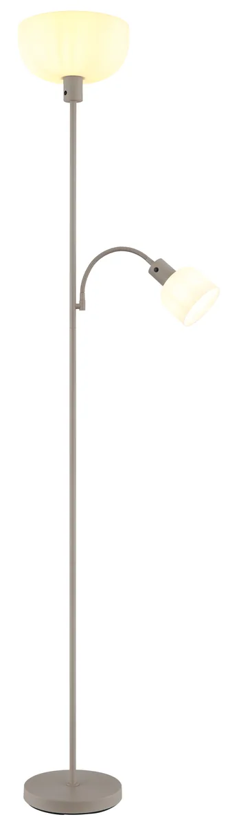 Globo HINTON Floor lamp - metal sand colored matt - plastic opal