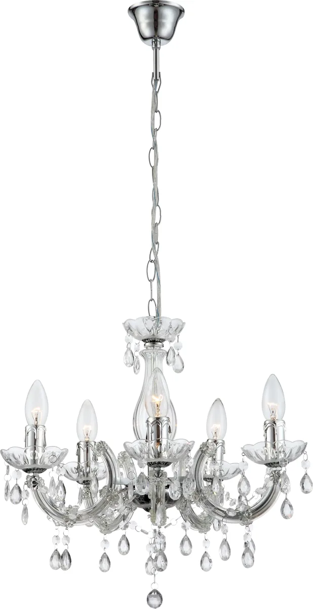 Globo CUIMBRA II — metal, clear