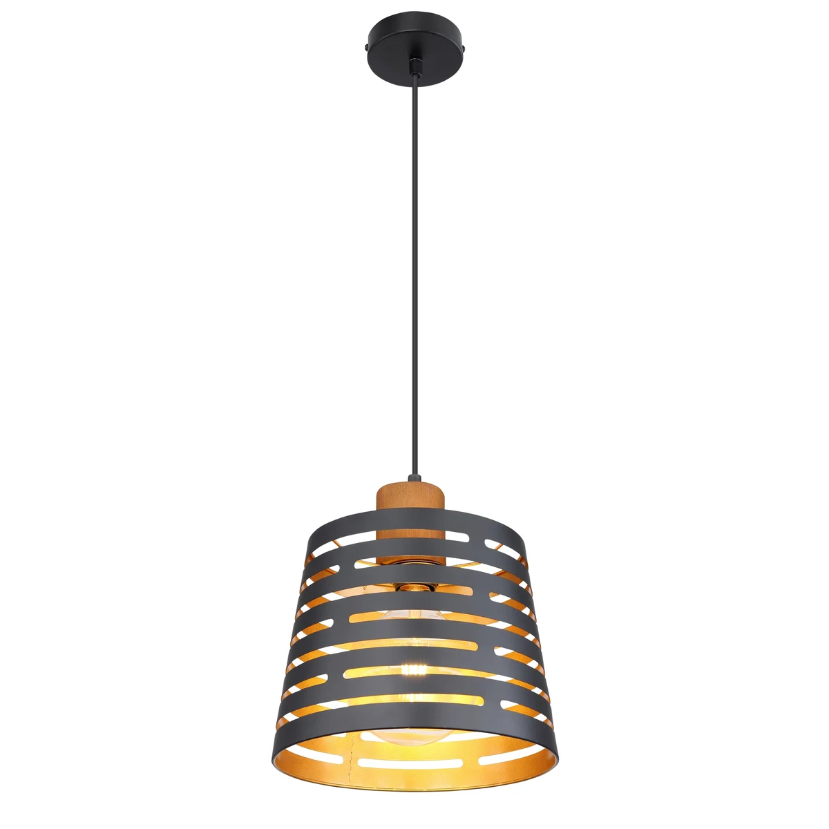 Lumiluce Ablona 15451h Pendant Metal Black Matt 1xe27 Decorative Max 60W