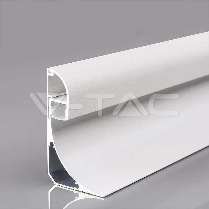V-Tac LED Strip Mounting Kit With Diffuser Aluminum 2000*60*36mm Silver Body