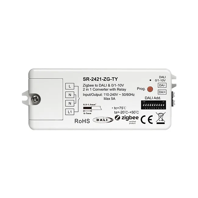 6 Key DALI Wall Switch Touch Panel SR-2422T6-DA2 Switches