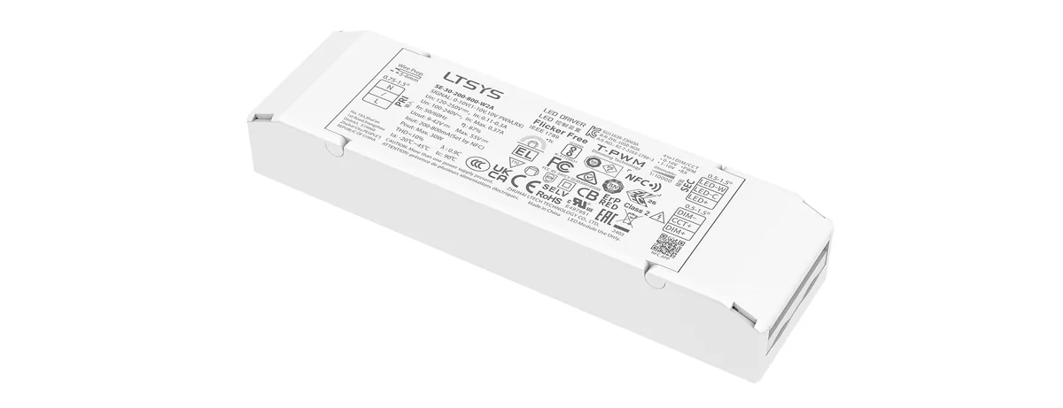 LTECH 30W 200-800mA NFC CC 0/1-10V tunable white LED driver SE-30-200-800-W2A_LTECH雷特