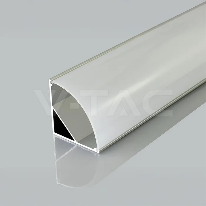 V-Tac LED Strip Mounting Kit With Diffuser Corner 2000*30*30mm