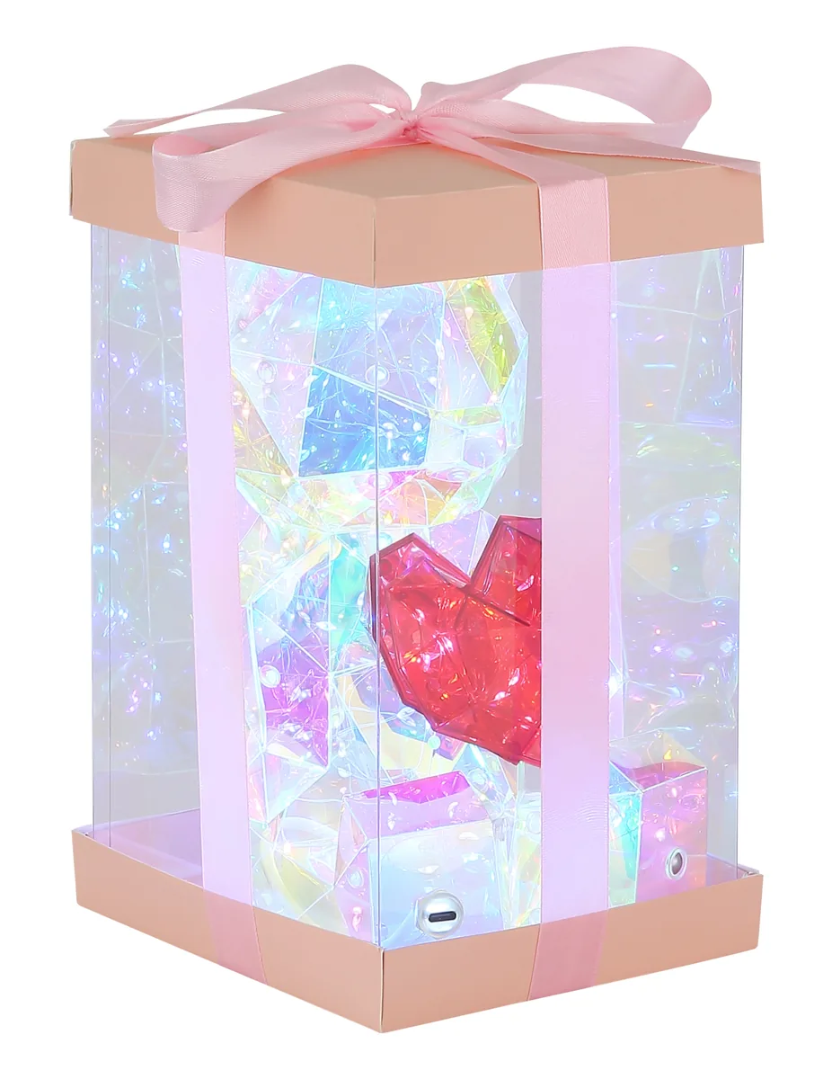 Globo BRONDAR table lamp - plastic clear crystal effect - plastic red crystal effect
