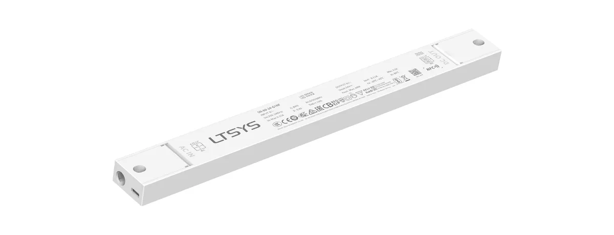 LTECH 60W 24V CV ON/OFF LED Driver(NFC programmable,Soft start) SN-60-24-G1NF