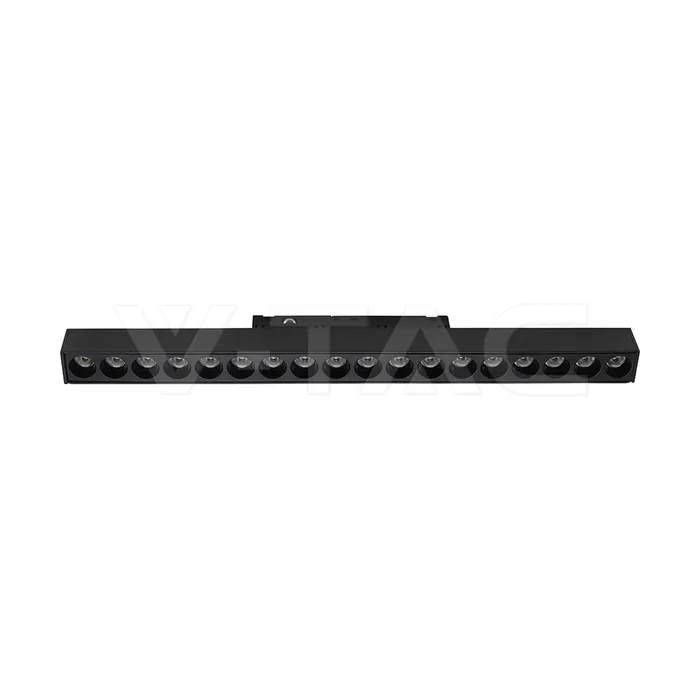 V-Tac 15W 48V Magnetic Linear Spot Light Aluminum 6400K Black Body