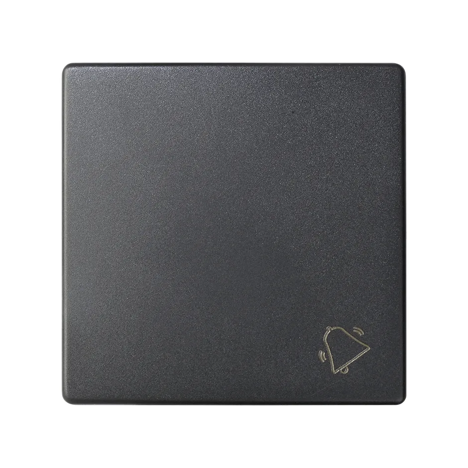 Simon Single rocker with bell symbol for push button graphite Simon 82