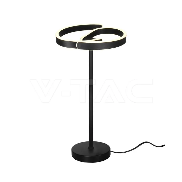 V-Tac 25W LED Decorative Table Lamp D300 x H470mm Sandy Black 4000K