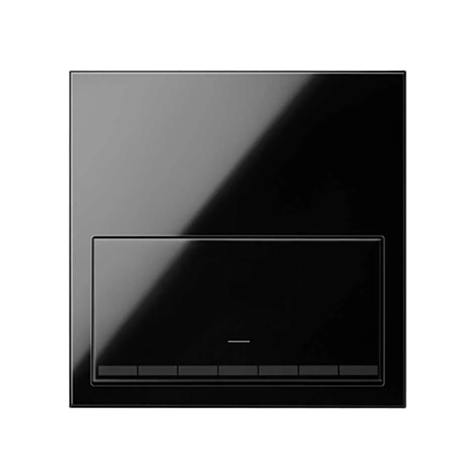 Simon Front face kit for 1 element with 1 gloss black dimmer button Simon 100