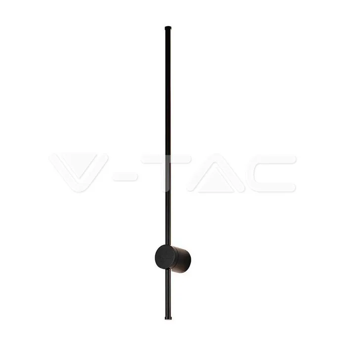 V-Tac 12W LED Wall Lamp Black Body 4000K IP65