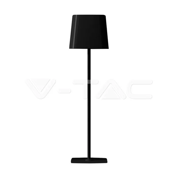 V-Tac 5W LED Magnetic Table Lamp With Battery 3600mAh CCT: 3 in 1 Black Body Dimmable