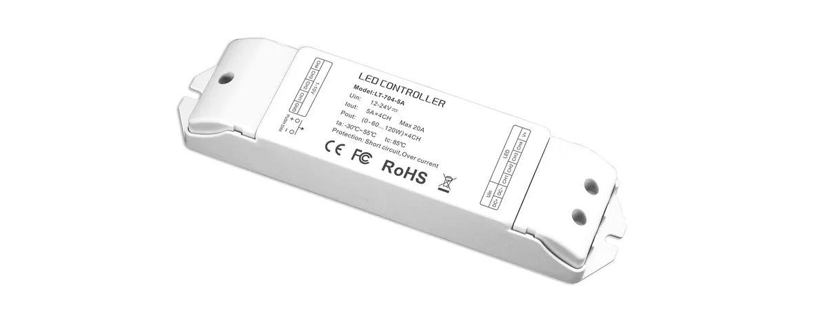 LTECH 4CH CV 0-10V 1-10V Dimming Driver LT-704-5A