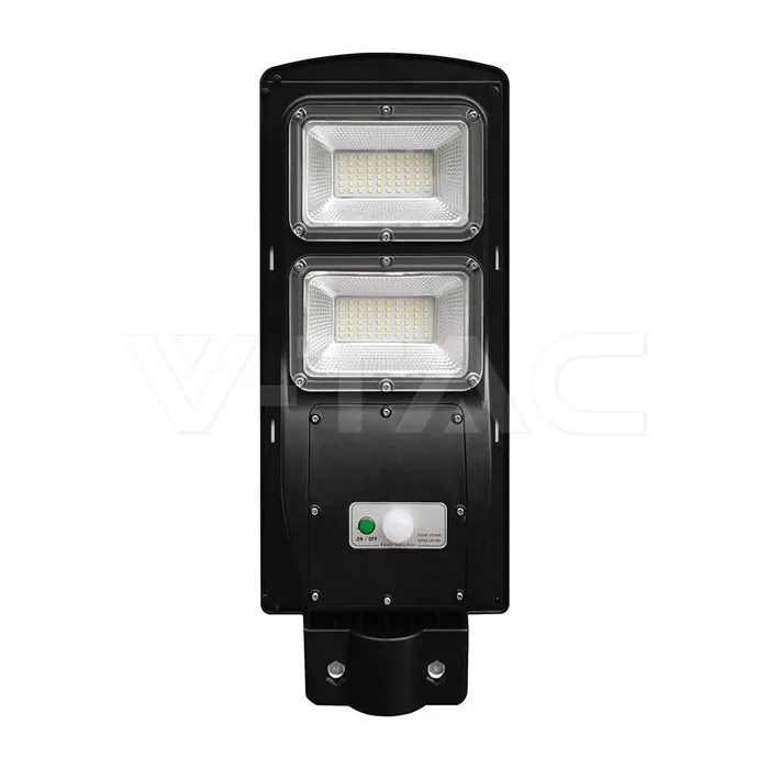 V-Tac 8W LED Plastic Solar Street Light 6000K Black Body