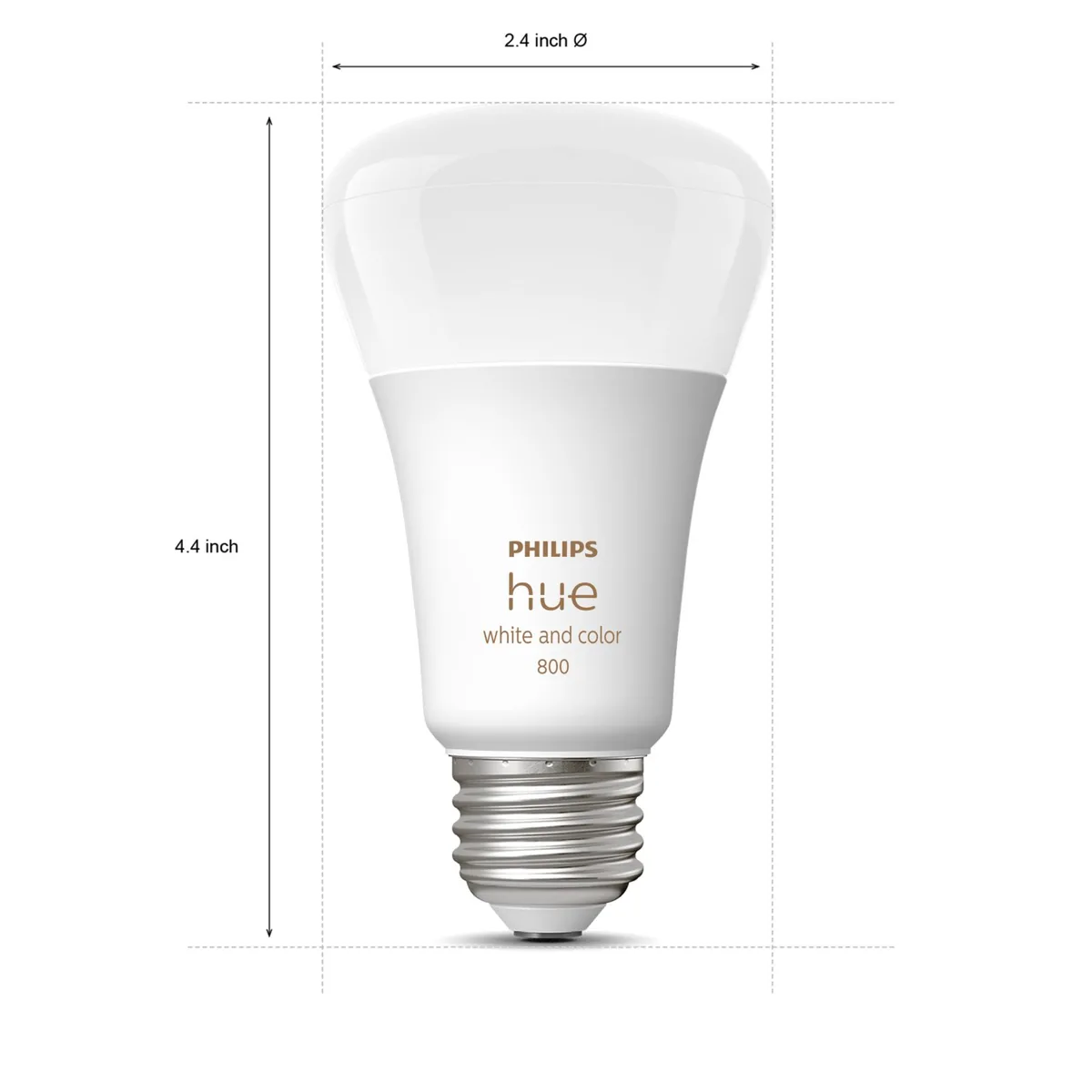 Signify Hue Starter Kit: 2-pack A19 E26 60W LED Bulbs White and Colour Ambiance + Hue Bridge