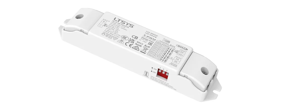 LTECH 12W 350-700mA CC DALI-2 Driver SE-12-350-700-W1DS