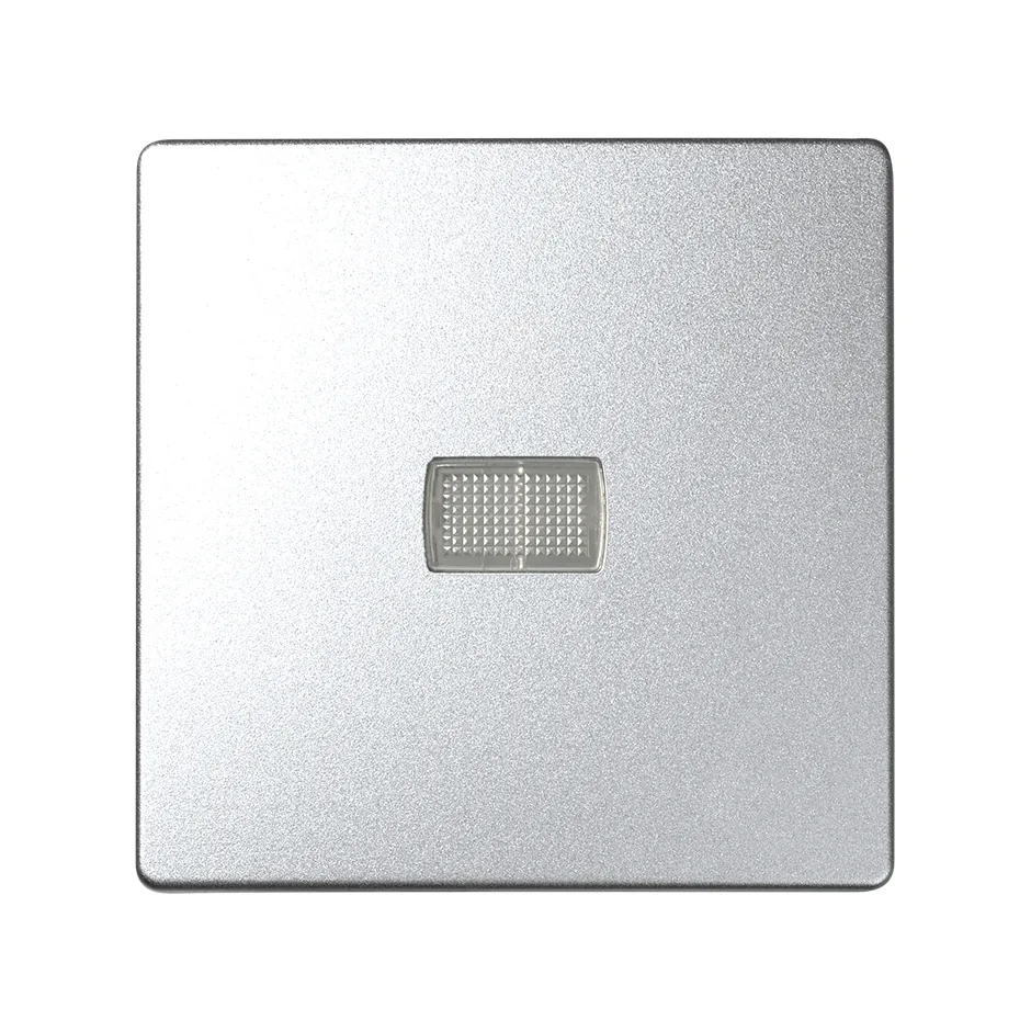 Simon Single rocker for S.77 mechanisms combinable with viewers 82972 and 82982 cold aluminium Simon 82 Detail