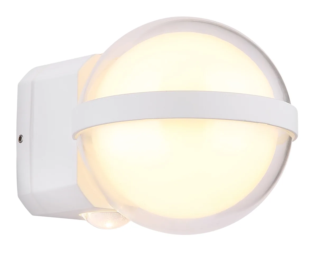 Globo ILLI Outdoor Light - aluminium white matt - plastic clear