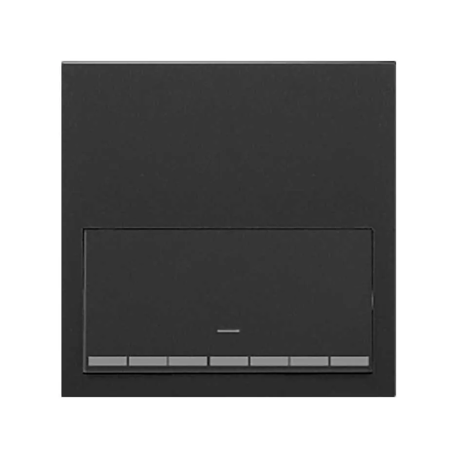 Simon Front kit for 1 element with 1 Simon iO dimmer switch matt black Simon 100