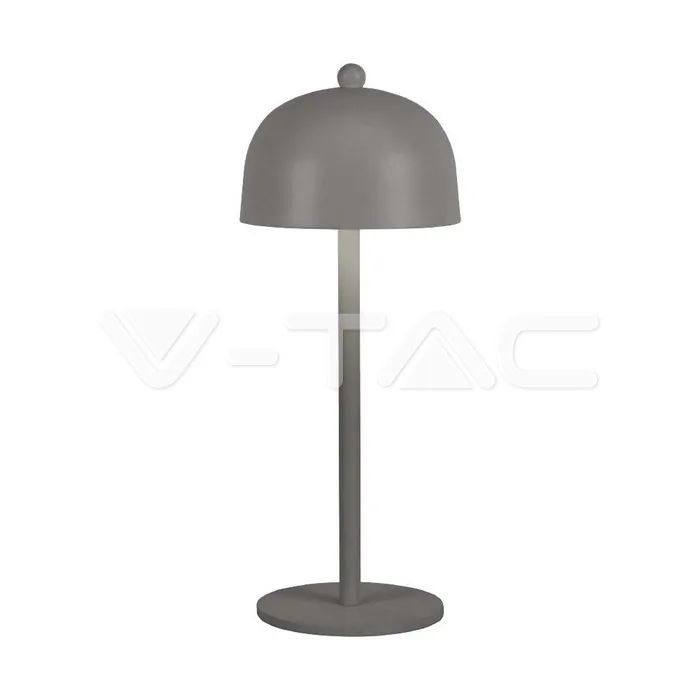 V-Tac LED Table Lamp 1800mAh Battery 115x300 3in1 Grey Body