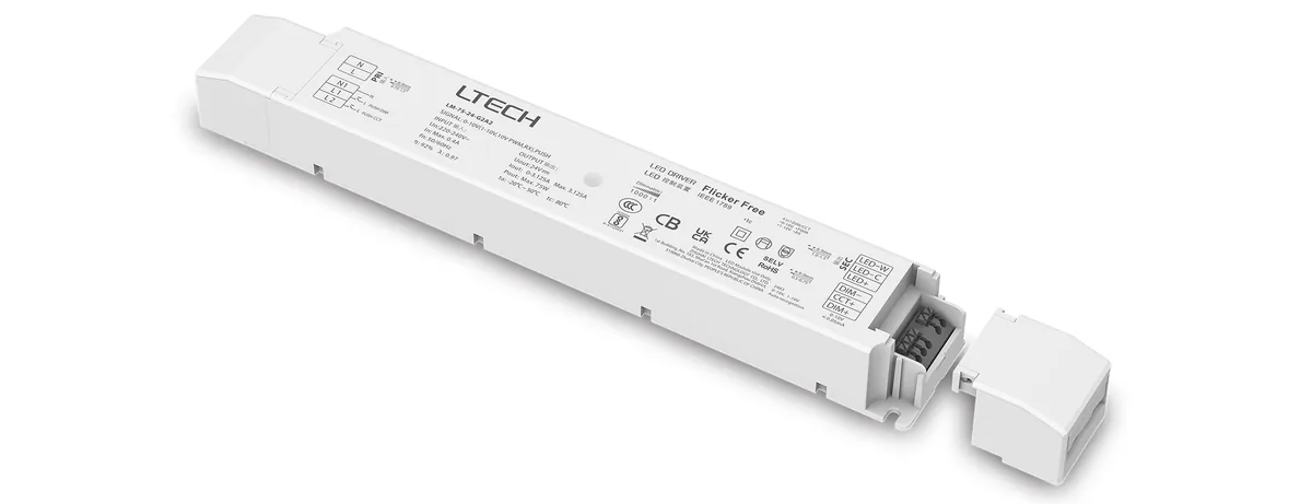 LTECH 75W 24VDC CV 0-10V/1-10V DIM&CT Driver LM-75-24-G2A2