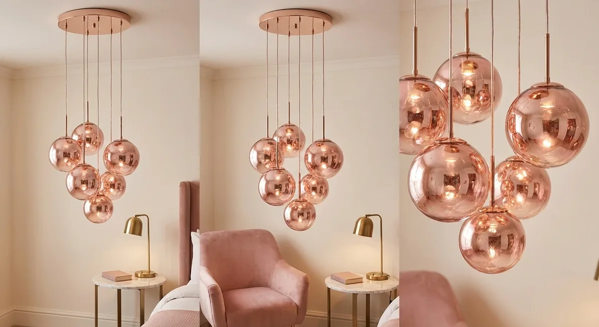 Desroch Rose Gold Bola Cluster — Bespoke Chandelier