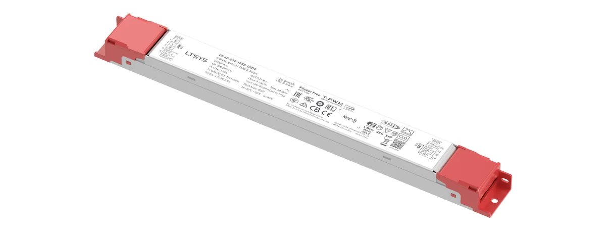 LTECH 40W 300-1050mA NFC DALI-2 DT6/DT8 CC Linear tunable white Driver LF-40-300-1050-G2D2 (External)