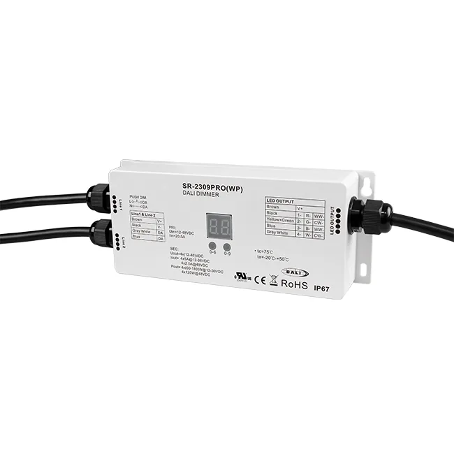 Waterproof DALI DT8 LED Controller SR-2309PRO-WP DALI Controller