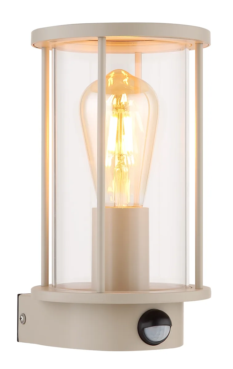 Globo GRACEY Outdoor Light - stainless steel sand colored matt - glass clear