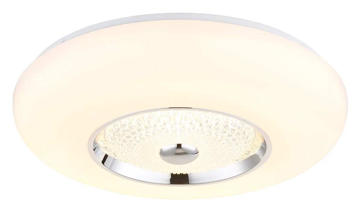Globo GRAHAM ceiling light - metal white matt - plastic opal