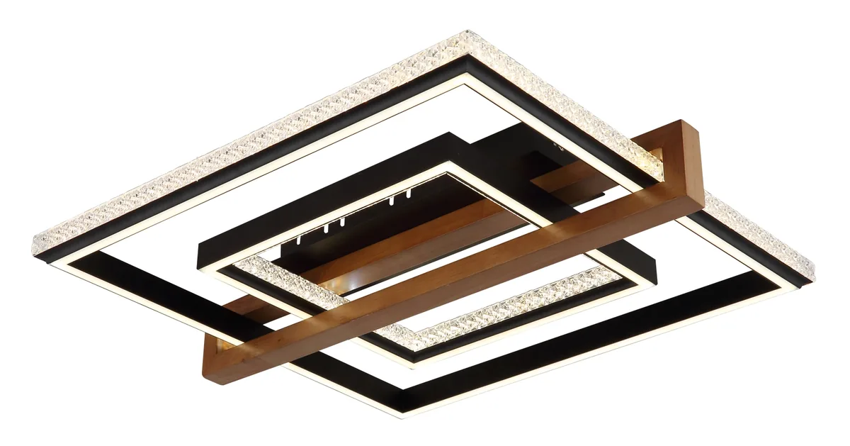 Globo DELORIS — metal+wood black