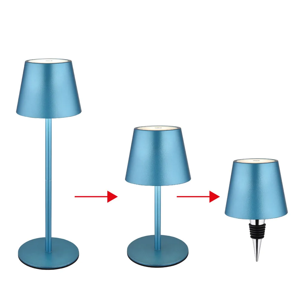 Globo VANNIE I table lamp - metal blue matt - plastic blue matt