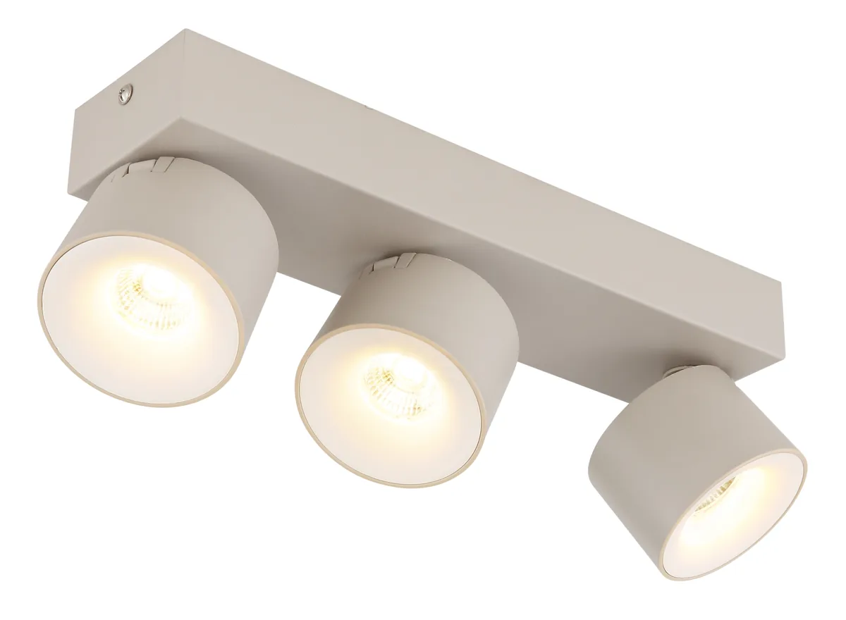 Globo RAE LED spotlights - metal sand colored matt - aluminium sand colored matt
