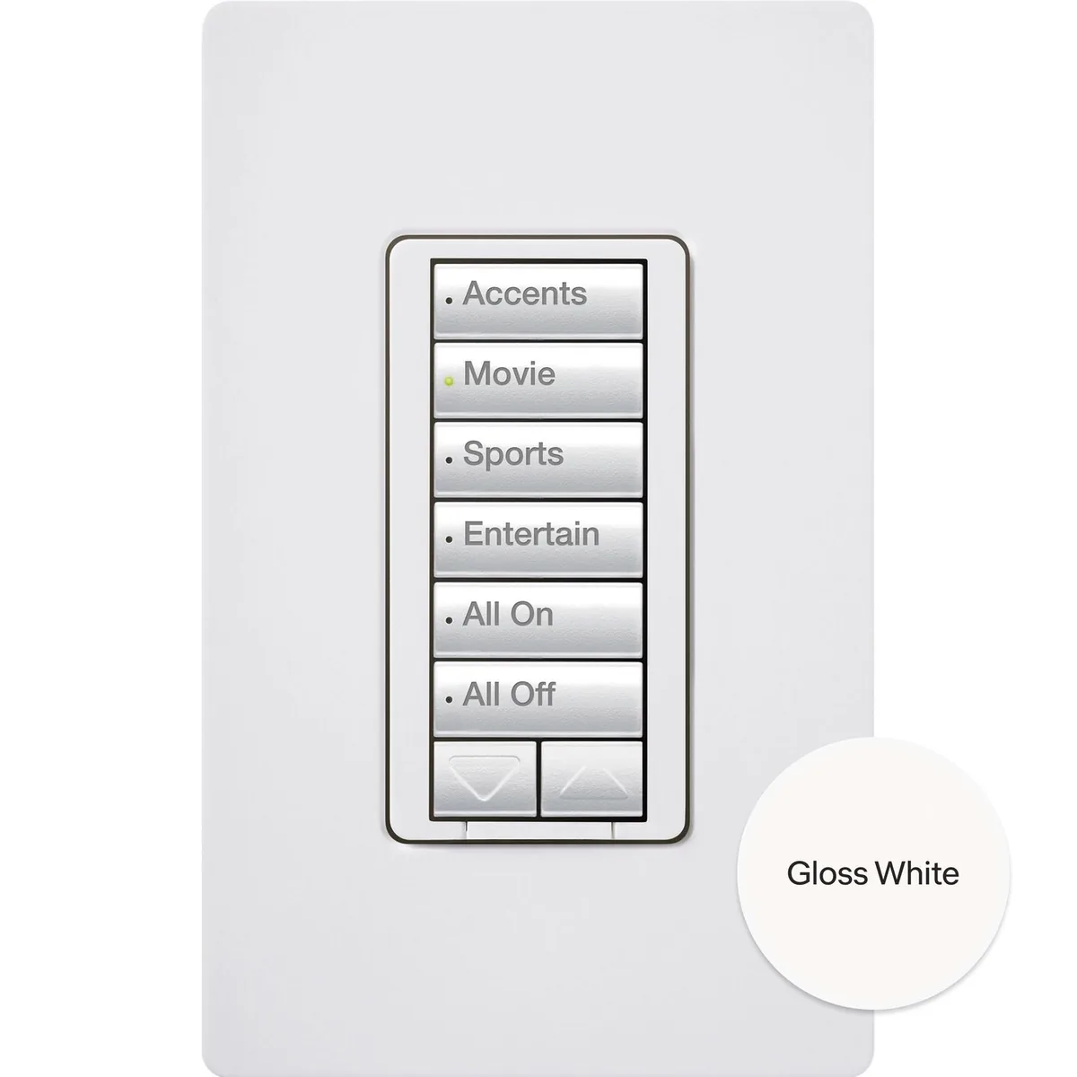 Lutron HomeWorks seeTouch RF Hybrid Keypad - Rectangle