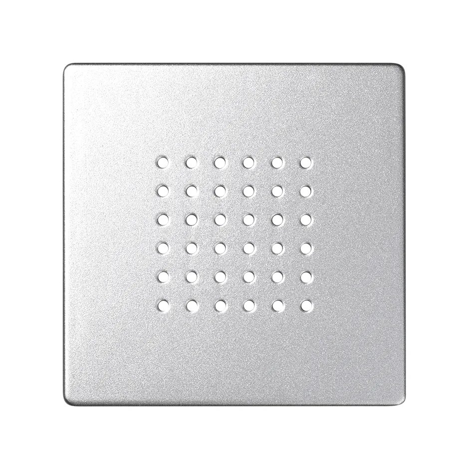 Simon Plate for 2W speaker/buzzer cold aluminium Simon 82 Detail