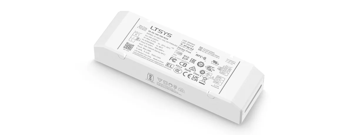 LTECH 20W 100-700mA NFC CC 0/1-10V tunable white LED driver SE-20-100-700-W2A_LTECH雷特