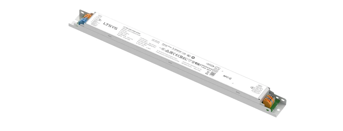 LTECH 80W 600-2100mA NFC DALI-2 DT6/DT8 CC Linear tunable white Driver LF-80-600-2100-G2D2 (Built-in)