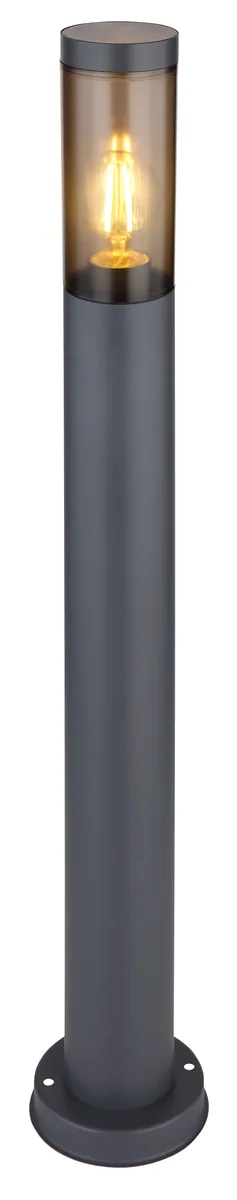 Globo BOSTON Outdoor Light - stainless steel anthracite - plastic smoke colored